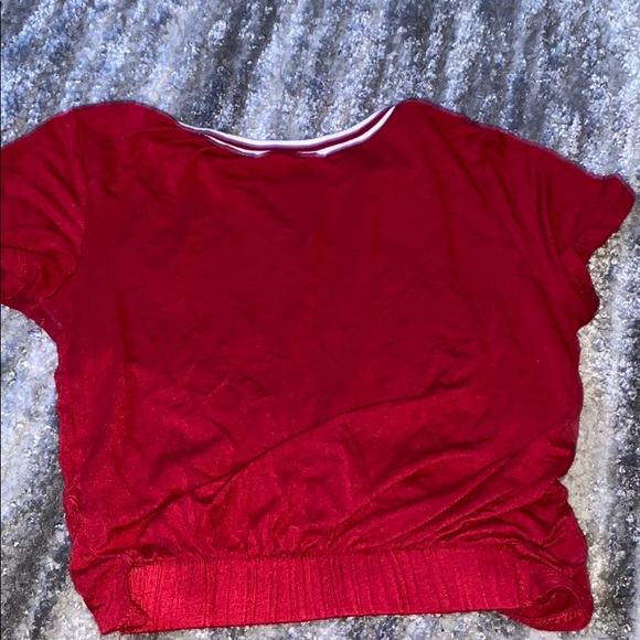 knotted cropped shirt - Picture 2 of 2